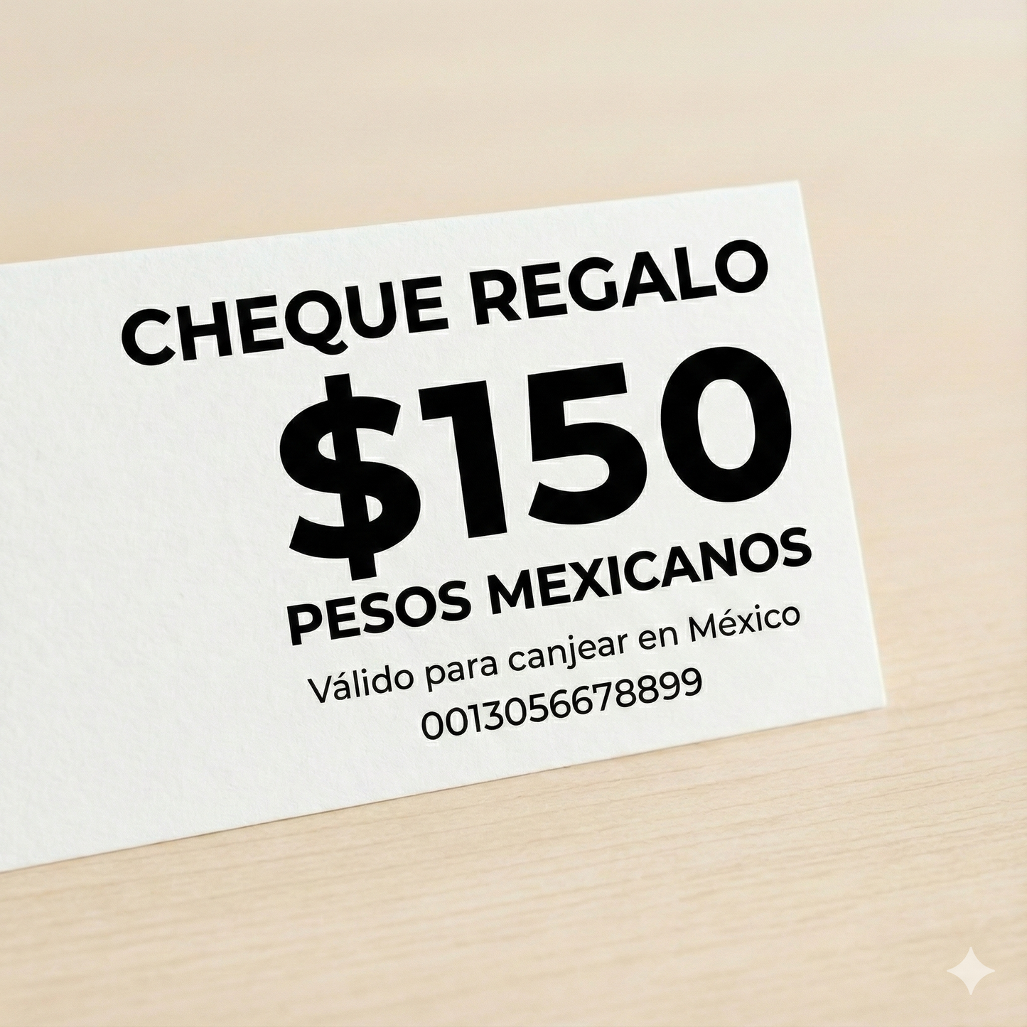 CHEQUE REGALO